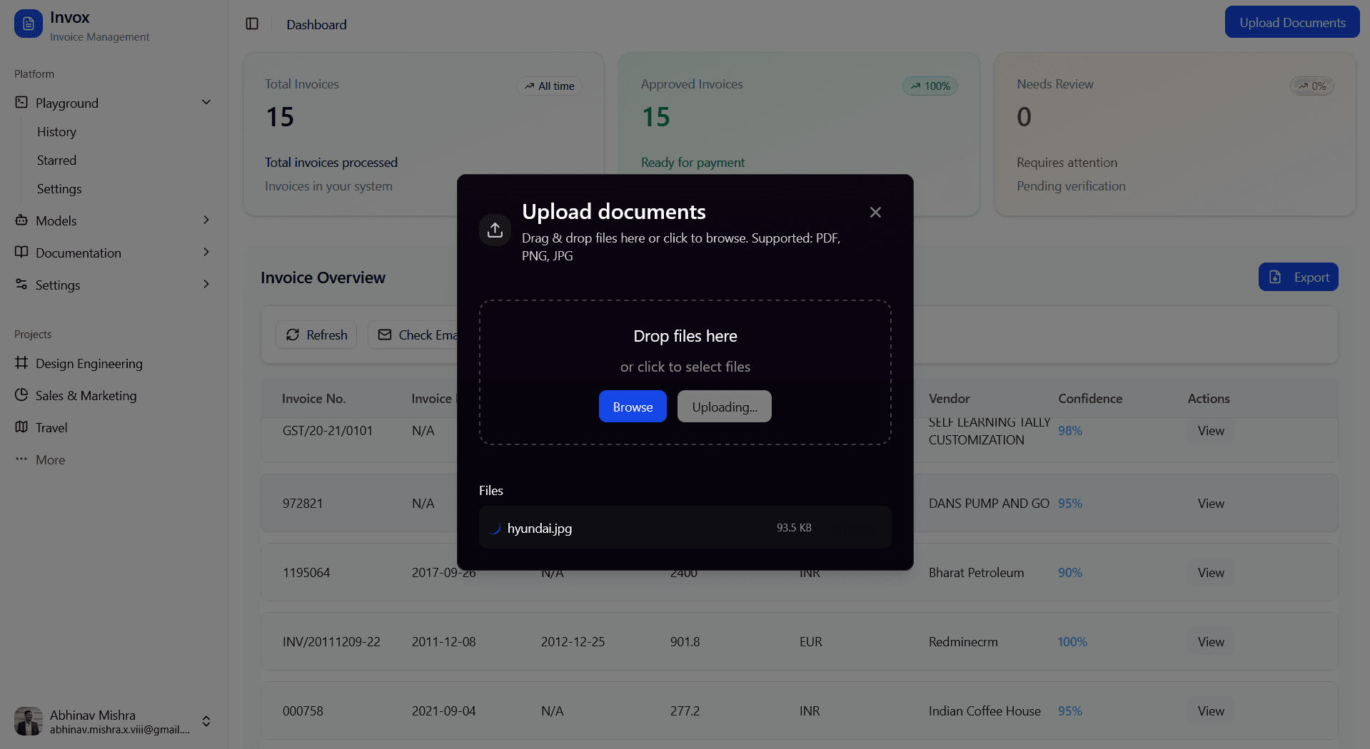 INVOX AI Invoice Pipeline